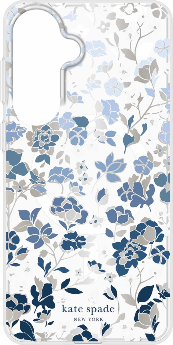 Kate Spade - Étui de protection avec aimant pour Samsung Galaxy S26 Plus - Bleu Flowerbed
