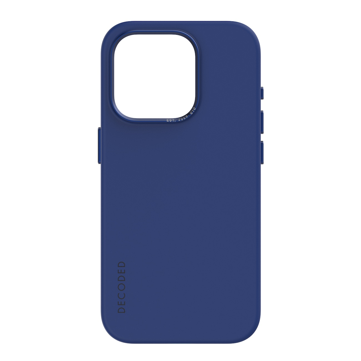 Decoded Silicone Backcover pour iPhone 15 Pro - Bleu galactique