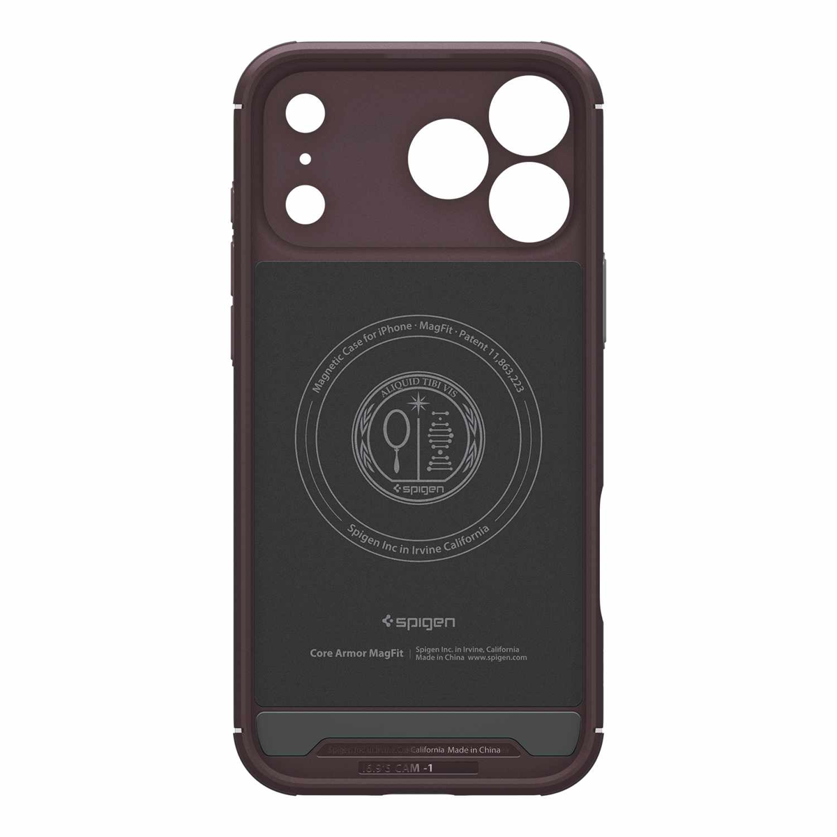 Spigen - Core Armor MagFit Case Burgundy for iPhone 18 Pro/17 Pro