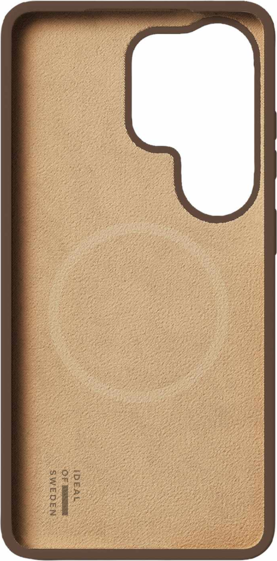 Étui en silicone avec aimants Ideal of Sweden Mocha Mousse pour Samsung Galaxy S26 Ultra