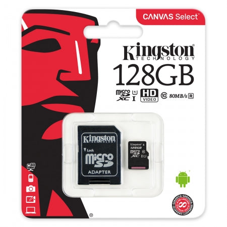 Kingston 134355 Carte Mémoire microSDXC Canvas Select Plus Class 10 SDCS2