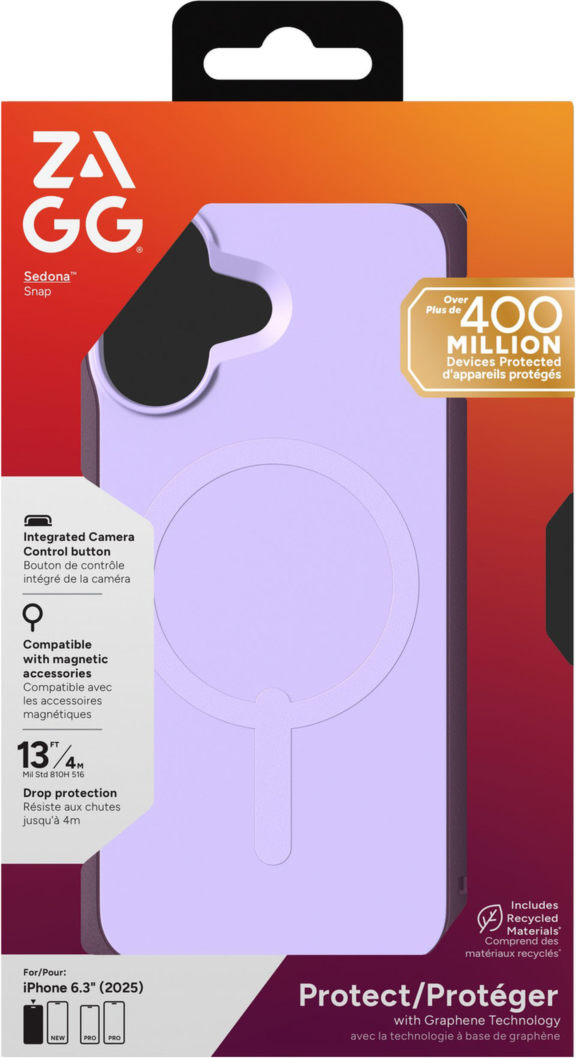 The ZAGG Sedona Snap combines elegant design with multi-layer protection, featuring 13ft drop defense, reinforced bumpers, and MagSafe compatibility in nature-inspired colors.