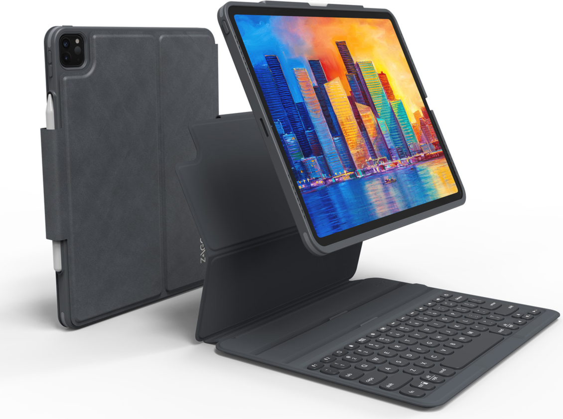 ZAGG Pro Keys Case for iPad Pro 11in (2022-2018) - Black/Grey