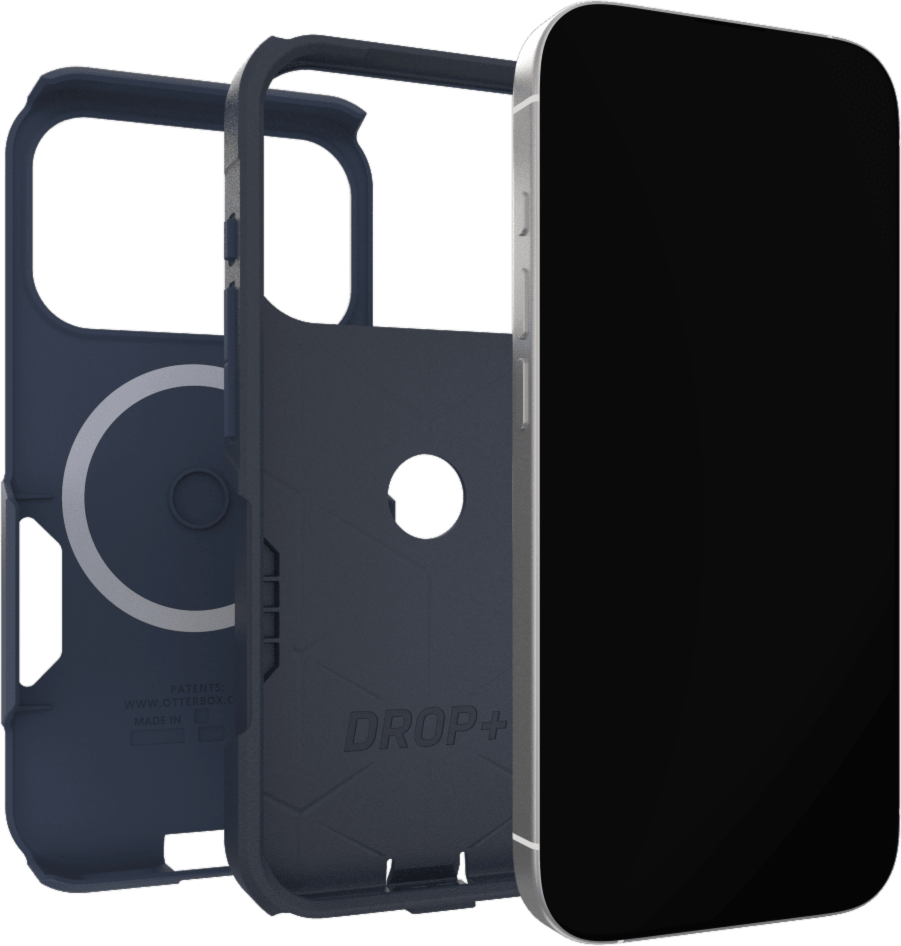 The OtterBox Commuter Series with MagSafe is a rugged, pocket-friendly case offering 3X military standard drop protection and features built-in magnets for MagSafe accessories.
