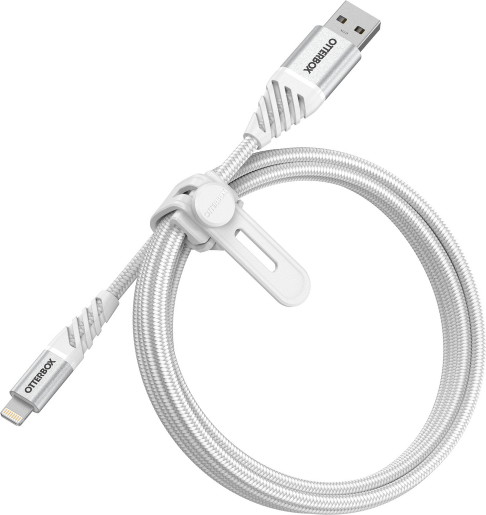 OtterBox (100cm) USB-A to Lightning Braided Charge and Sync Cable - White