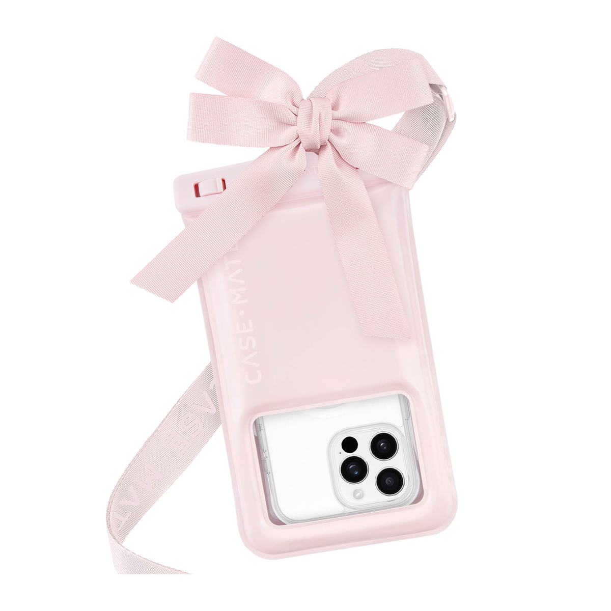 Pochette flottante universelle Case-Mate étanche à motif d’arc - Rose ballet