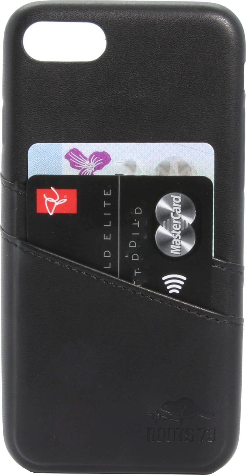 iPhone 8/7/6 Slim Case with 2 Card Slots - Black