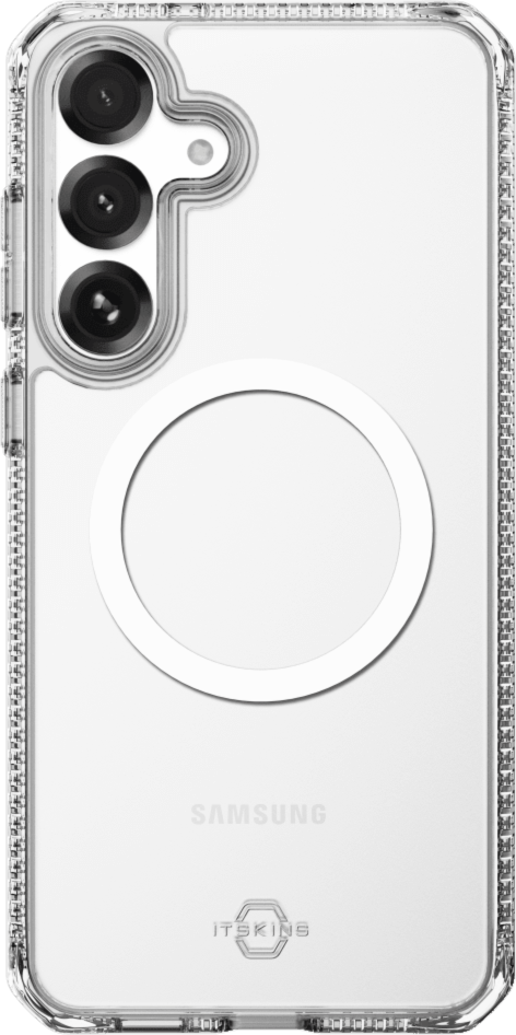 ITSKINS - Hybrid_R Clear MagSafe Case for Samsung Galaxy S25 FE - Transparent