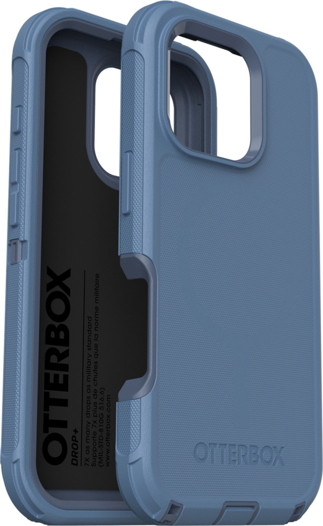 The OtterBox Defender Series Pro with MagSafe is the toughest case providing rugged protection against harsh drops. Equipped with MagSafe magnets and non-slip texturing.