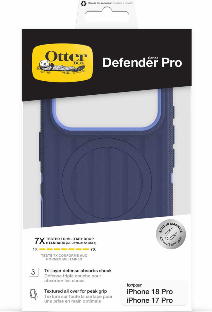 OtterBox - Defender Pro MagSafe Case Witherwill Blue for iPhone 18 Pro/17 Pro