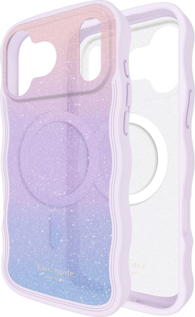 Kate Spade - Wavy MagSafe Case Opal Glitter for iPhone 17 Pro Max