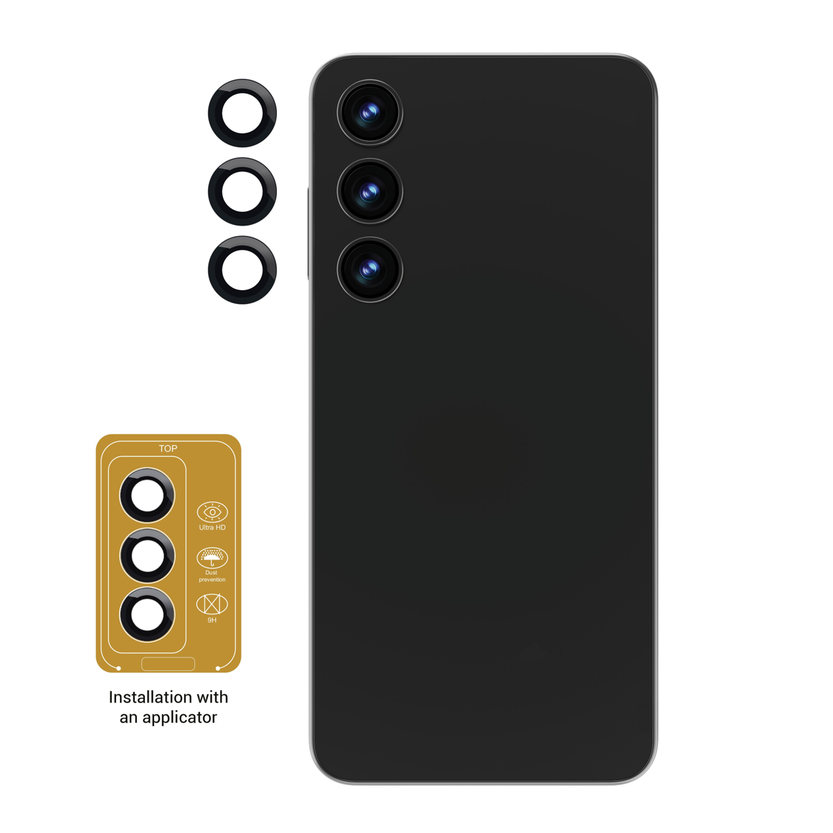 <ul><li>Edge-to-edge camera coverage  
</li><li>Scratch Resistance  
</li><li>No camera interference  
</li><li>Fingerprint & Contaminant-Resistant Coating  
</li><li>Ultra-thin  
</li><li>Lifetime Warranty  
</li><li>Designed in Canada</li></ul>