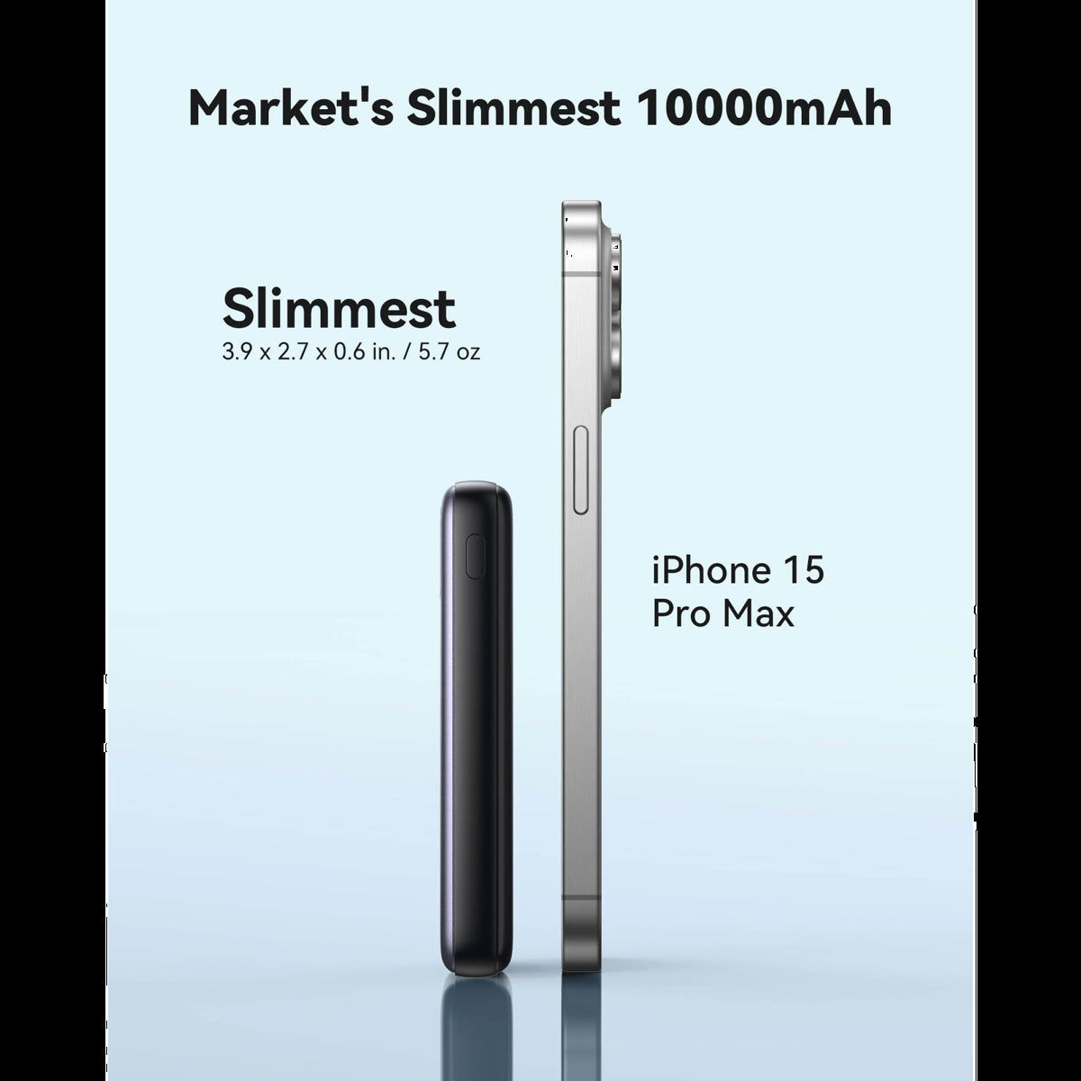 INIU POCK PRO SLIM 10K 45W POWER BANK - BLACK