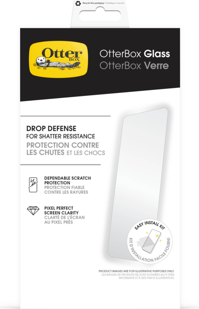 The OtterBox Glass Screen Protector delivers reliable protection against drops, breaks and scratches while also resisting smudges and fingerprints.