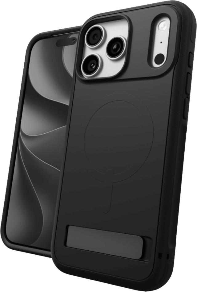 iPhone 18 Pro Max/17 Pro Max ZAGG Graphene Sedona Snap Kickstand Case - Black