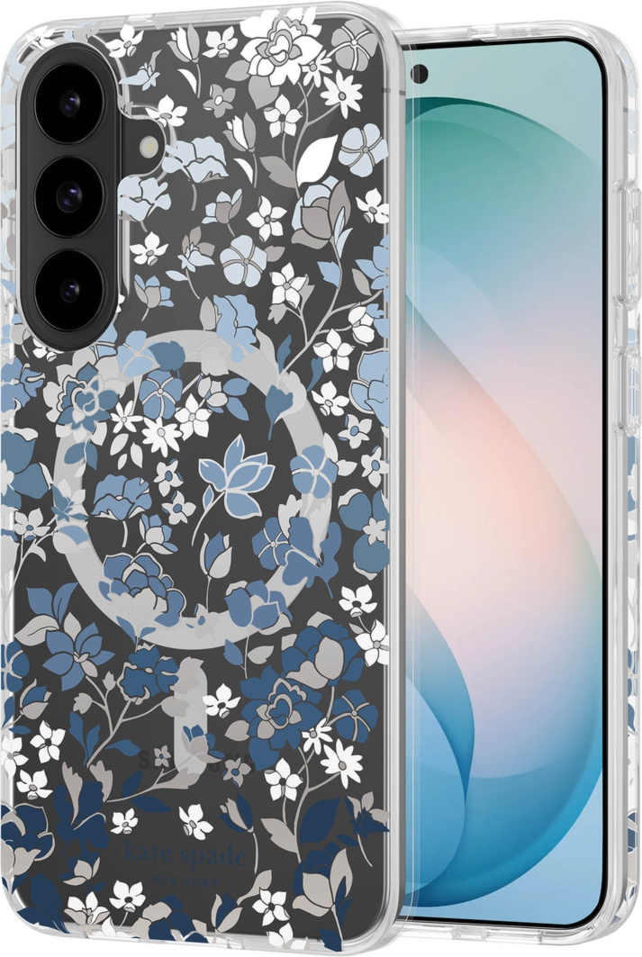 Samsung Galaxy S26 FE Kate Spade Protective w/Magnet Case - Flowerbed Blue