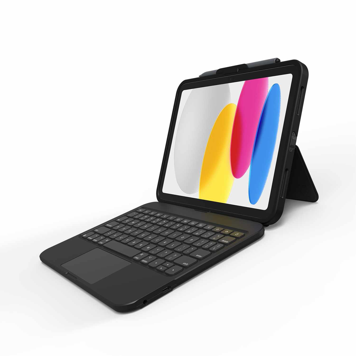 ZAGG - Tough Keys Keyboard and Case Black for iPad 11 2025 (11th Gen)/iPad 10.9 2022 (10th Gen)