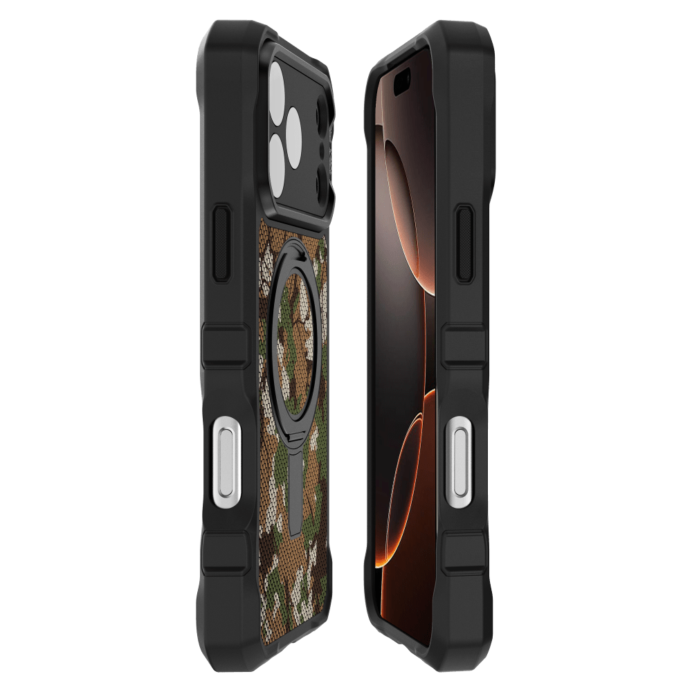 ITSKINS - Supreme_R Stand Nylon MagSafe Case for Apple iPhone 17 Pro Max - Camouflage Green