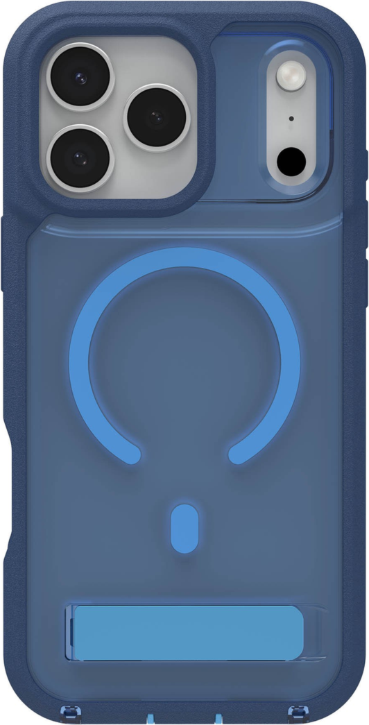 iPhone 17 Pro Max Étui à pression ZAGG Graphene Rainier avec support intégré - Horizon cobalt