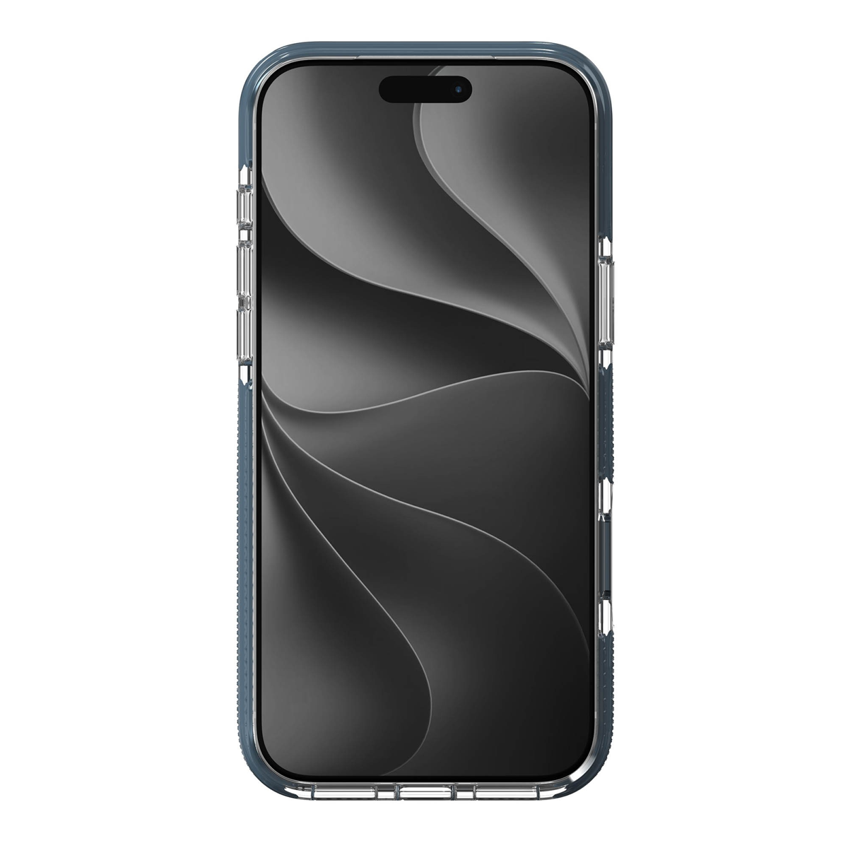 iPhone 18 Pro Max/17 Pro Max étui métallique ZAGG Graphene Santa Cruz Snap avec support - Bleu scintillant