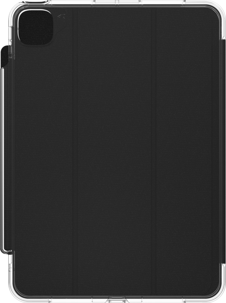 The ZAGG Crystal Palace Folio case for tablets provides 6.5ft of drop protection, featuring a built-in folio cover that protects the screen and converts into a stand.