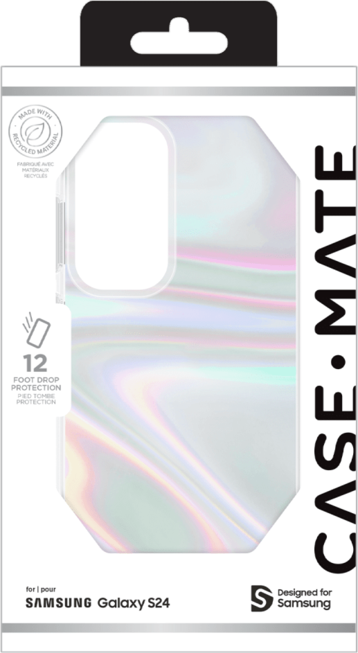 Samsung Galaxy S24 5G Case-Mate Soap Bubble Case - Iridescent