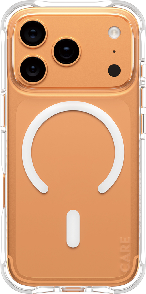 PanzerGlass CARE Samba avec blanc MagSafe iPhone 18 Pro/17 Pro - Transparent - EN