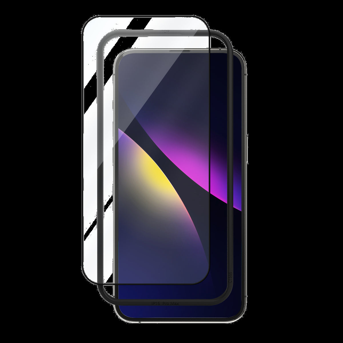 BESP15CTIK Premium Curved Tempered Glass w/Installation Kit iPhone 15