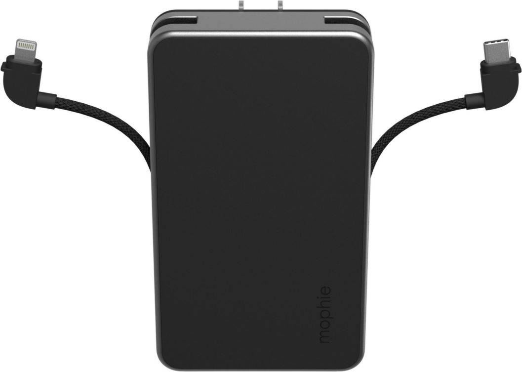 Mophie - Powerstation Plus 2024 Ac Power Bank 10000 Mah - Black