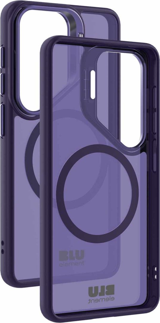 Blu Element BECKS268 Étui Chromatic Kick avec Magnets Violet Foncé pour Samsung Galaxy S26+