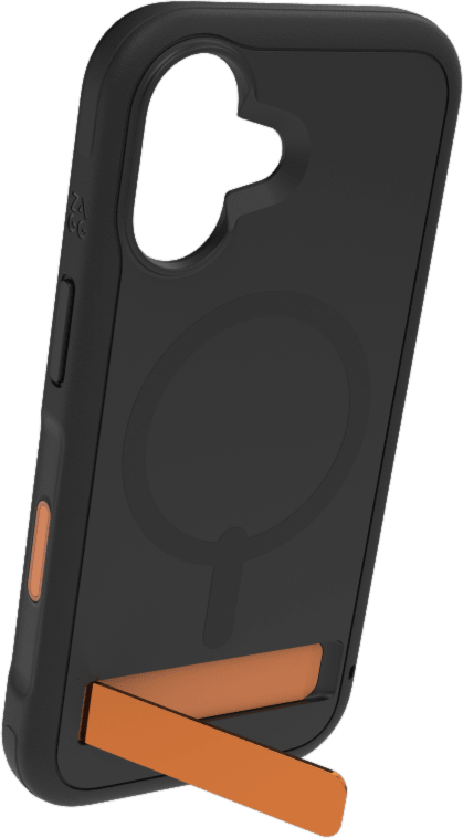 iPhone 17 ZAGG Graphene Sedona Snap Kickstand Case - Flood Black/Orange