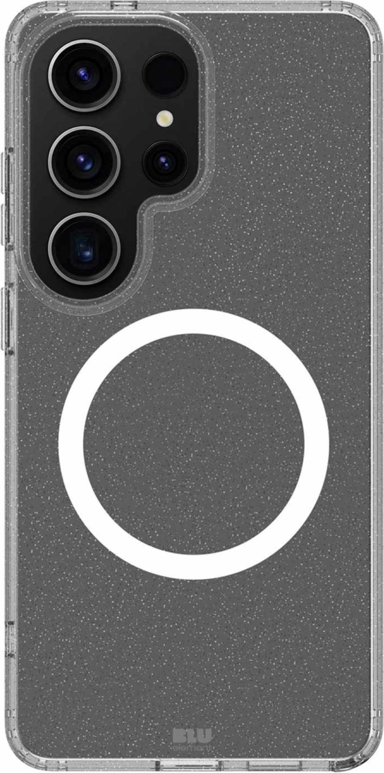 Blu Element - Dropzone Rugged Glitter Case w/Magnets Clear for Samsung Galaxy Nova 6.6