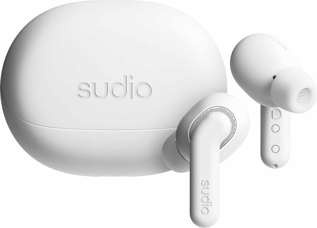 Sudio - E4 Pro True Wireless ANC Headphones White
