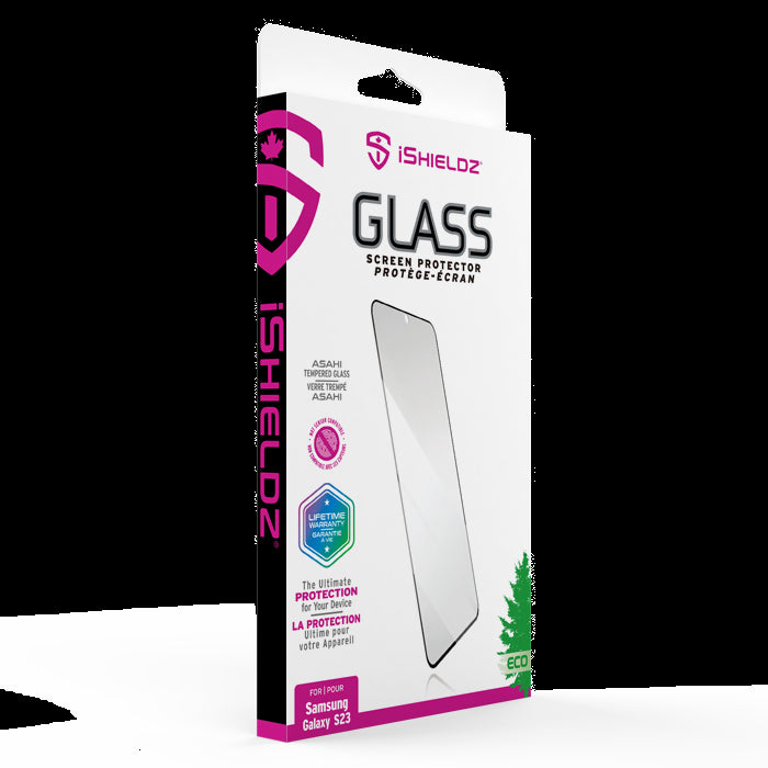iShieldz - Tempered Glass Screen Protector for Samsung Galaxy S23, non Fingerprint Compatible