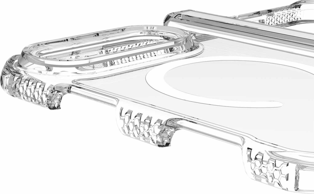 ITSKINS - Hybrid_R Hinge MagSafe Clear Case for iPhone Duo