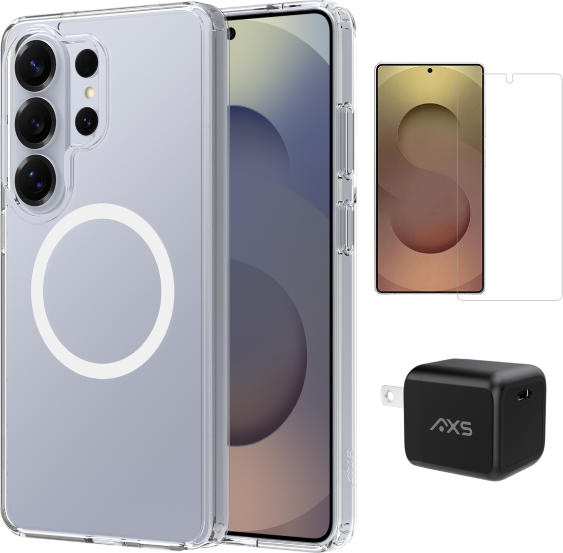 AXS Starter Kit | Ultra Clear MagSafe Case, Screen Protector & 30W ...
