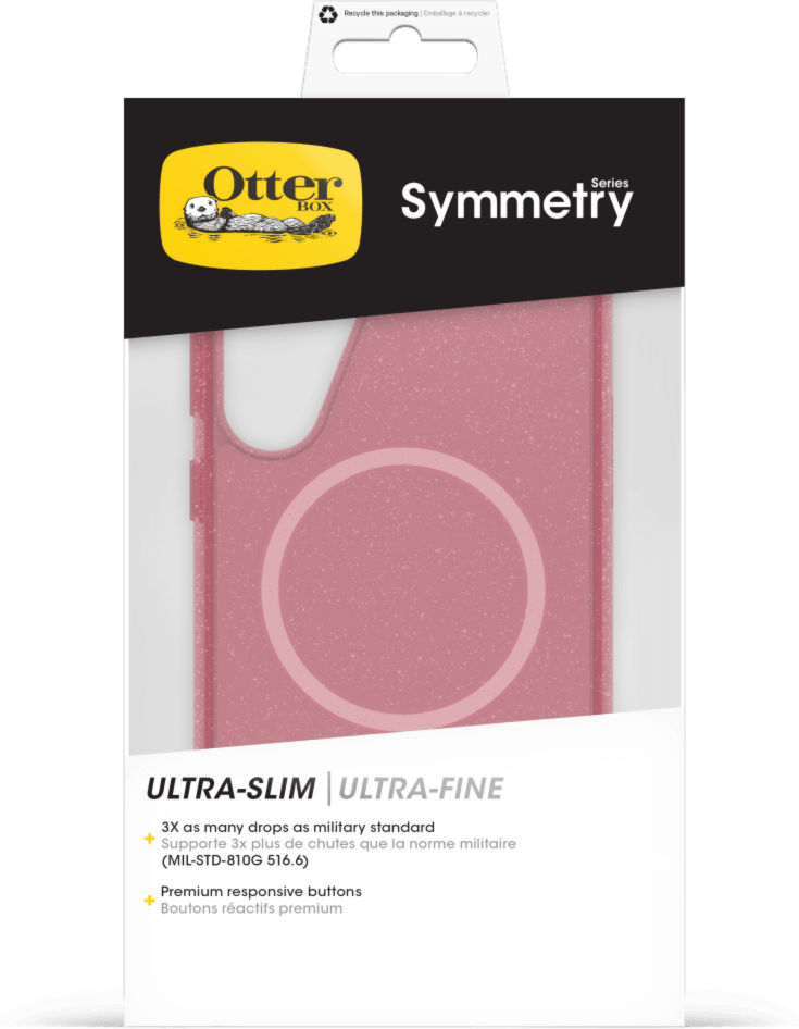 Slim but tough, the OtterBox Symmetry Series with Magnets offers style and protection in a one-piece design and features built-in magnets to provide perfect alignment for fast charging.
