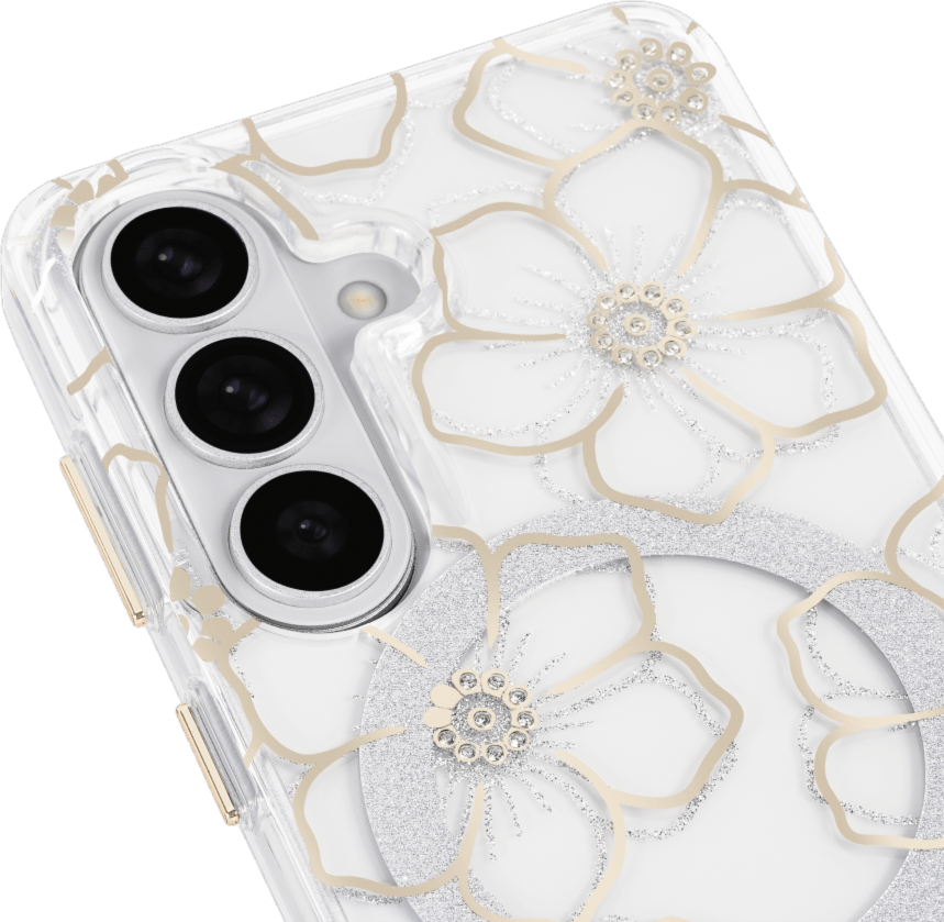 Coque Case-Mate Floral Gems avec aimant pour Samsung Galaxy S26 - Or
