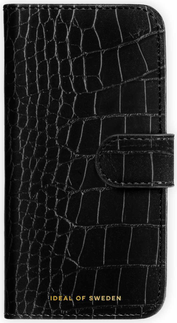 Ideal of Sweden - Magnet Wallet MagSafe Case Black Croco for iPhone 18 Pro/17 Pro
