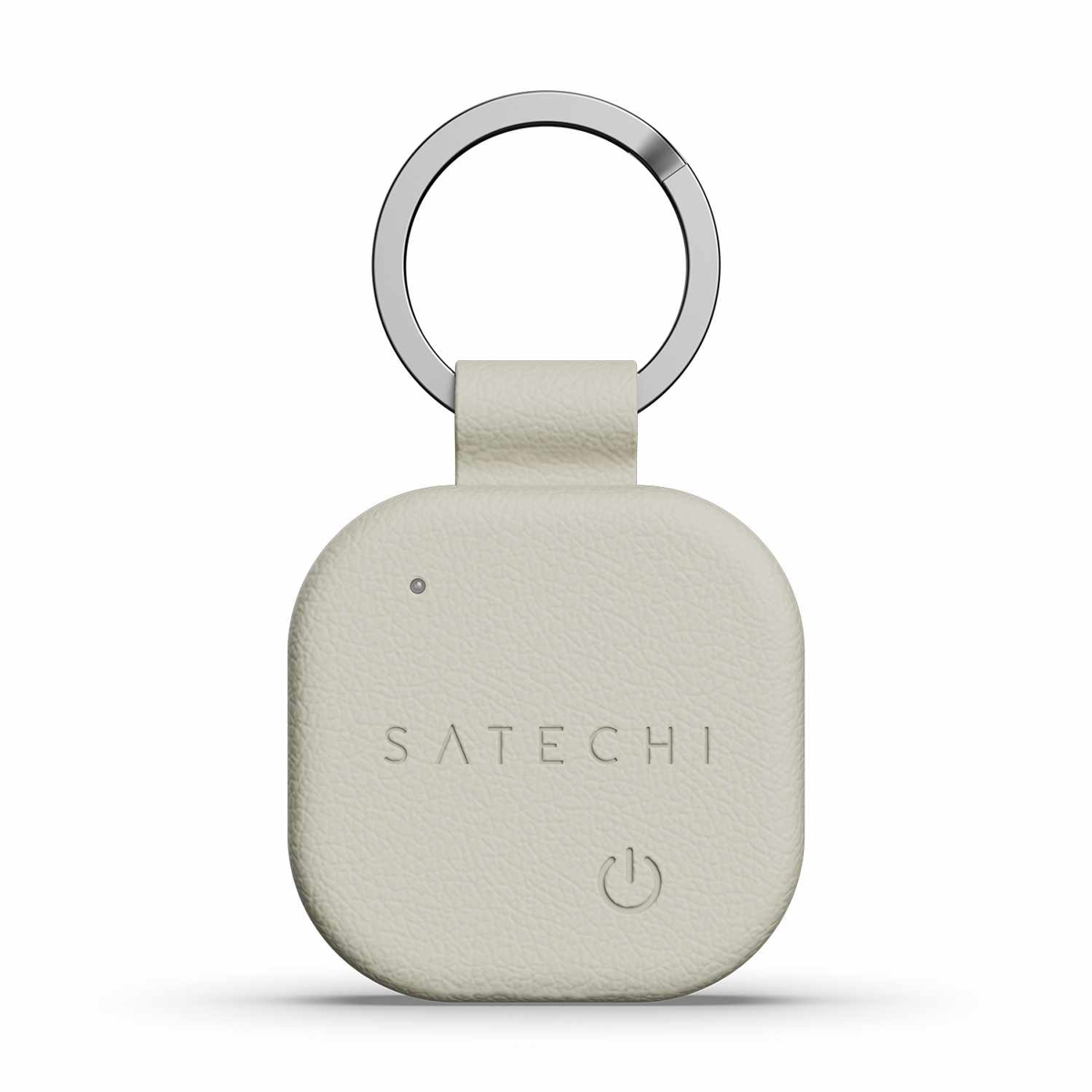 Satechi - Vegan-Leather Keychain with Find My Sand