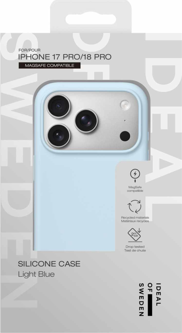 Ideal of Sweden - Silicone MagSafe Case Light Blue for iPhone 18 Pro/17 Pro