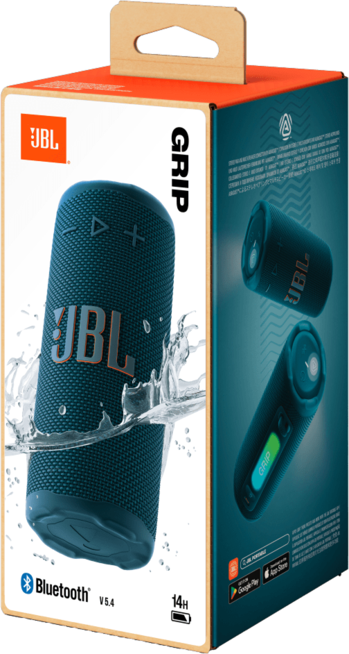Compact Bluetooth speaker with bold JBL Pro Sound and ambient light