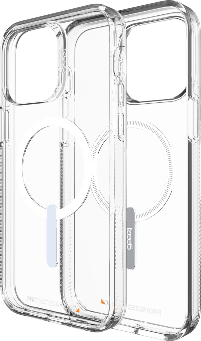 Designed to show off the original design of the device, the Gear4 Crystal Palace case features a sleek clear construction with D3O® Crystalex™ inside the case, and the signature MagSafe ring.