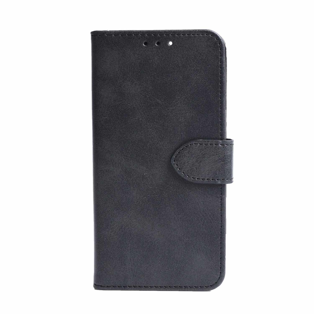 Blu Element BEWF151413B Étui Portefeuille Folio en Cuir Vegan Noir pour iPhone 16e/15/14/13