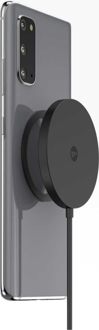 <p>Whether you own a MagSafe enabled iPhone or another qi wireless charging enabled device, the mophie snap+ wireless charger delivers up to 15W charge. Includes adapter ring for non-MagSafe phones.</p>