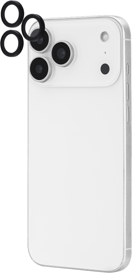 Case-Mate - Aluminum Camera Lens Glass Protectector for Apple iPhone 17 Pro Max  /  iPhone 17 Pro - Black