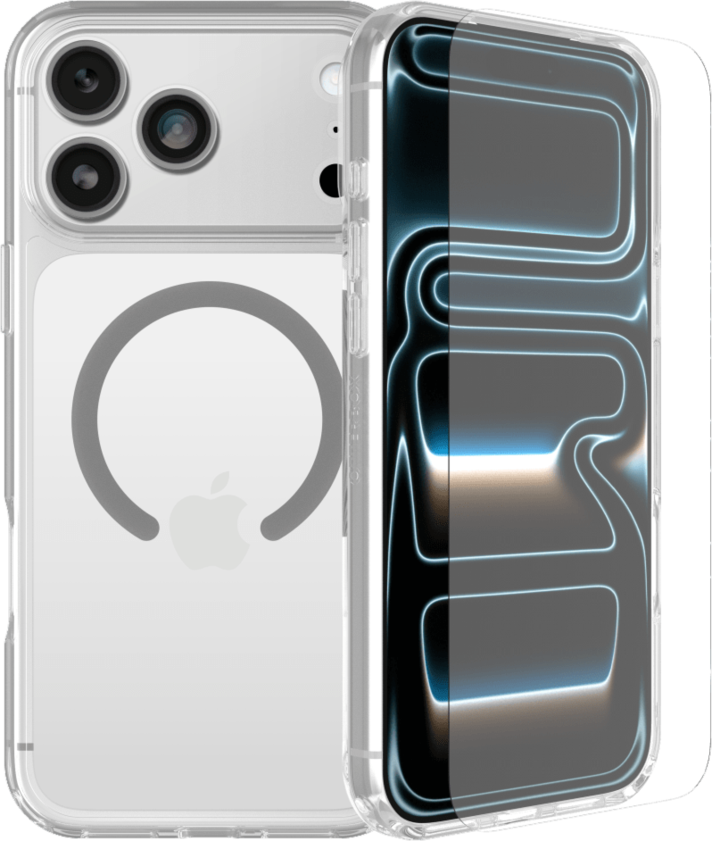 OtterBox - Ensemble étui Lumen transparent MagSafe et protecteur d’écran en verre transparent pour iPhone 18 Pro Max/17 Pro Max