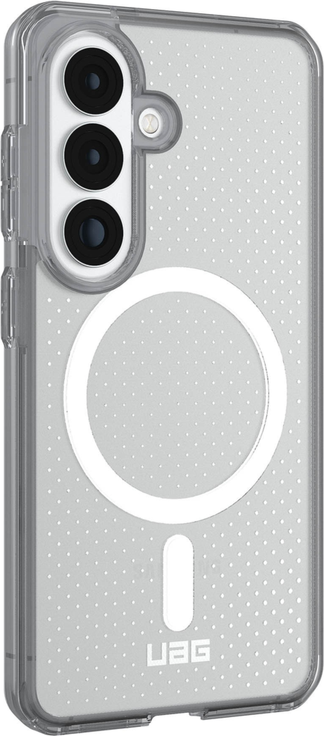 The UAG Dot case keeps devices protected without sacrificing style, featuring soft-touch silicone, a micro-perforated design, and a built-in magnet for magnetic accessories.