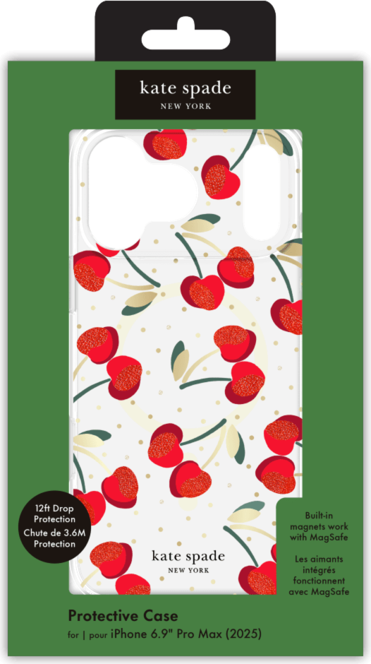 Kate Spade - Protective MagSafe Case for Apple iPhone 17 Pro Max - Cherry Dot