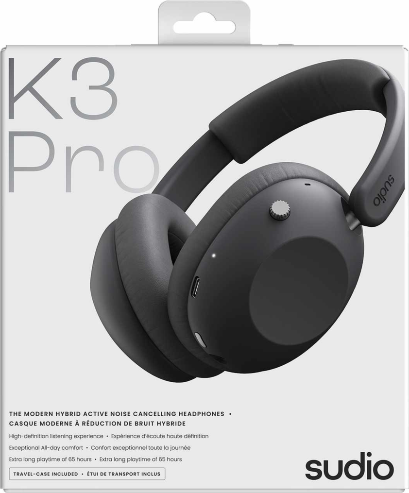 Sudio - K3 Pro Over-Ear ANC Headphones Black